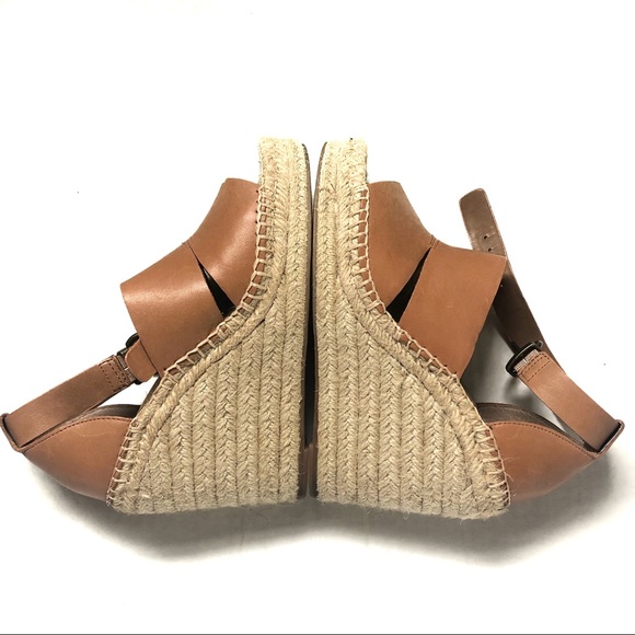 Sannibel Espadrille Platform Wedge Sandal Tan 5.5 - Picture 7 of 16